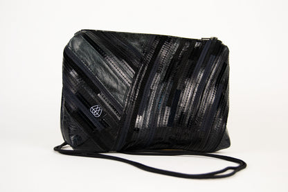 Festivaltasche Crazy Stripes / All Black / Large