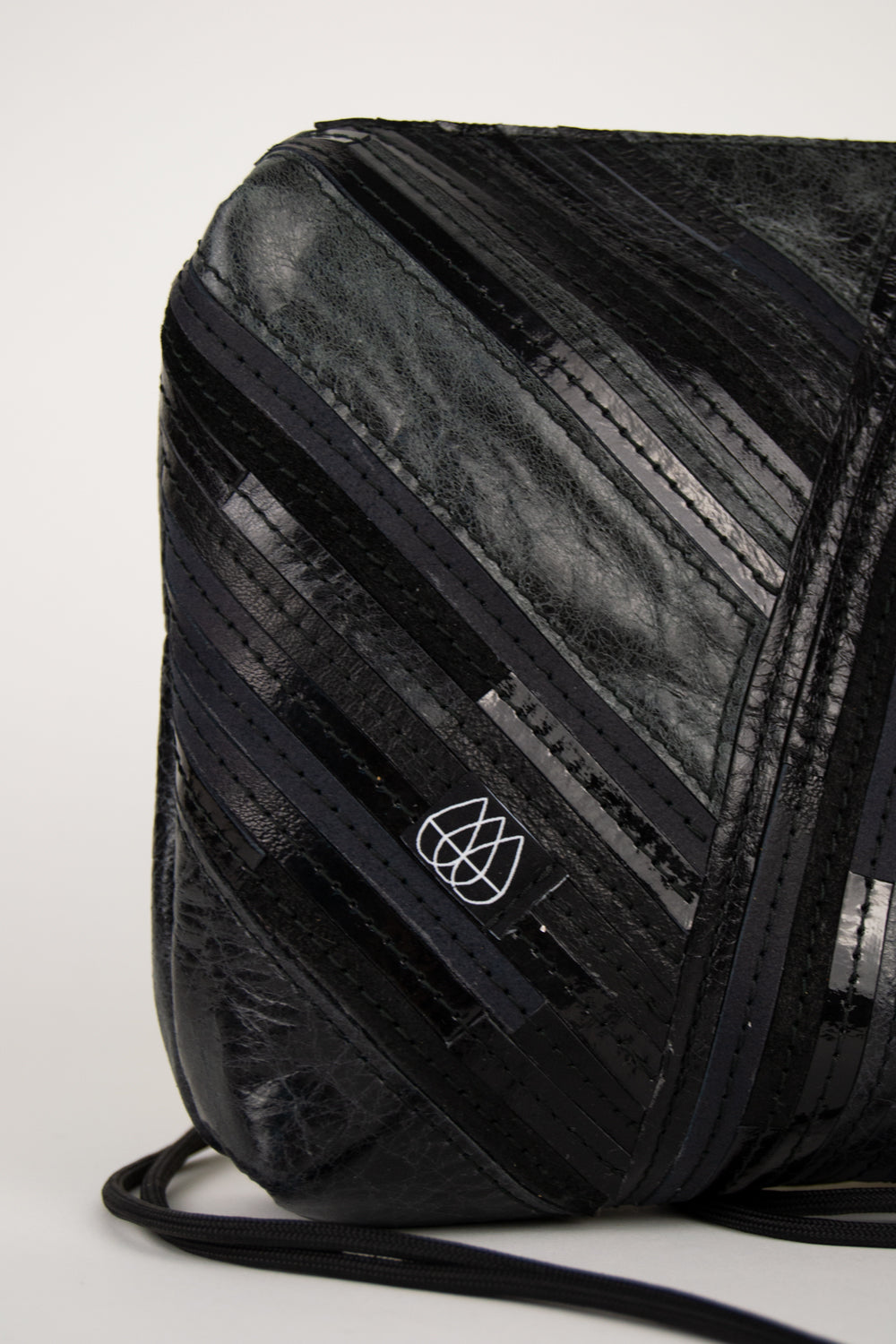 Festivaltasche Crazy Stripes / All Black / Large