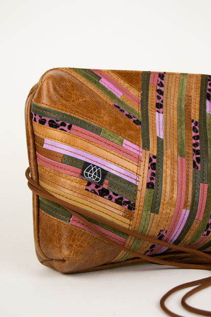 Festivaltasche Crazy Stripes / Berry Moss / Large