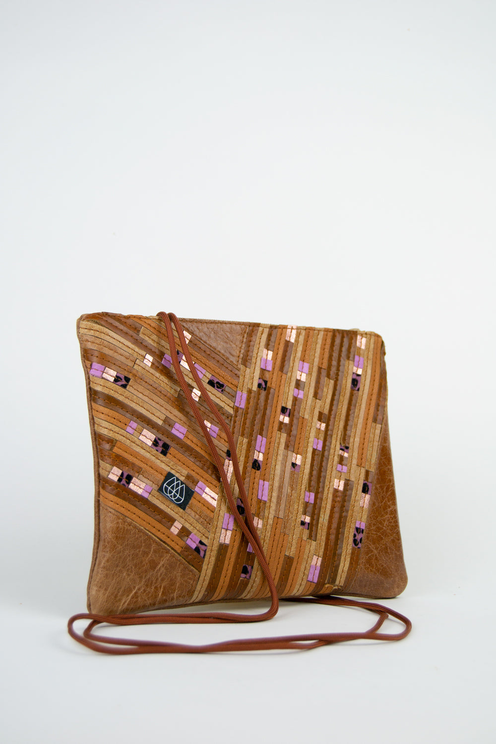 Festivaltasche Crazy Stripes / Glitter Lilac / Medium