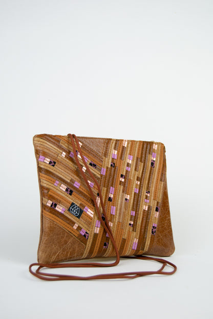 Festivaltasche Crazy Stripes / Glitter Lilac / Medium