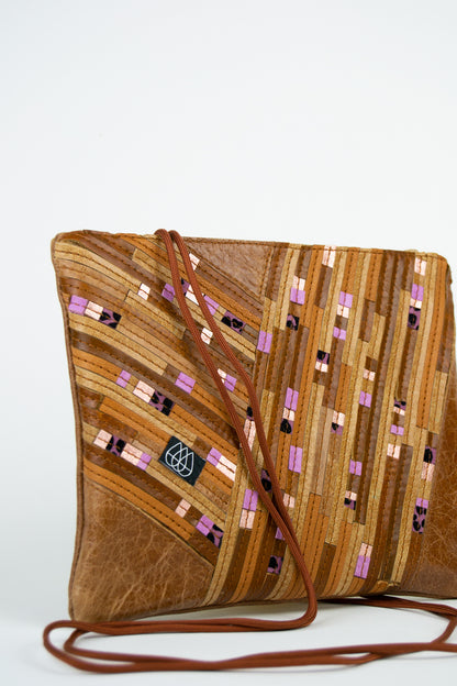 Festivaltasche Crazy Stripes / Glitter Lilac / Medium