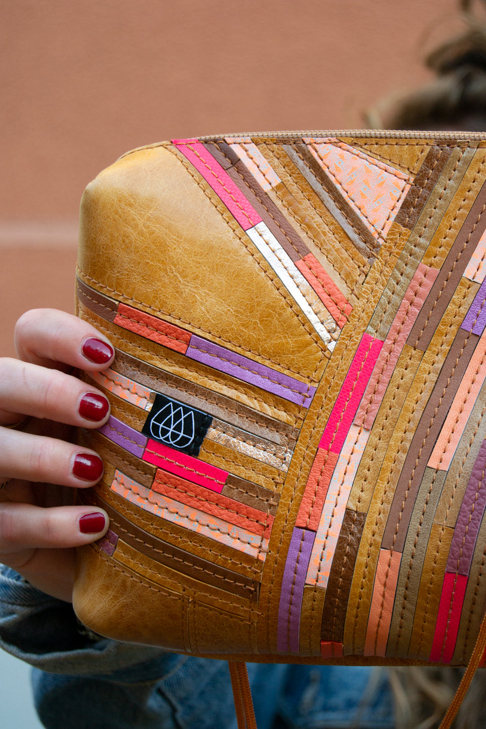 Festival Bag Crazy Stripes / Black