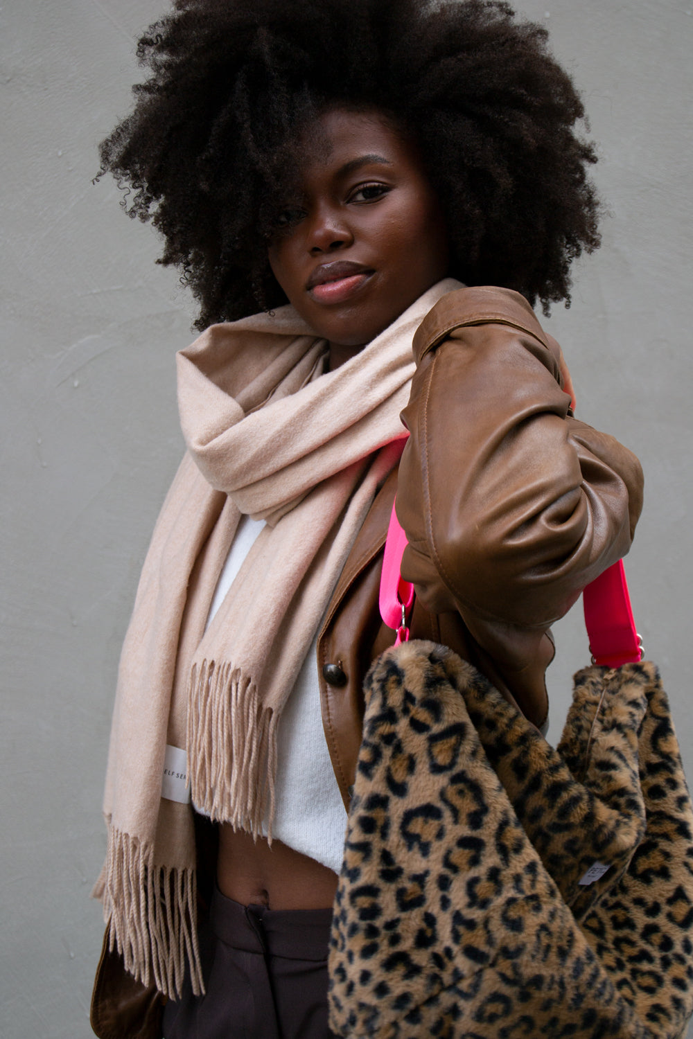 Crossbody Bag Fell / Leo Pink