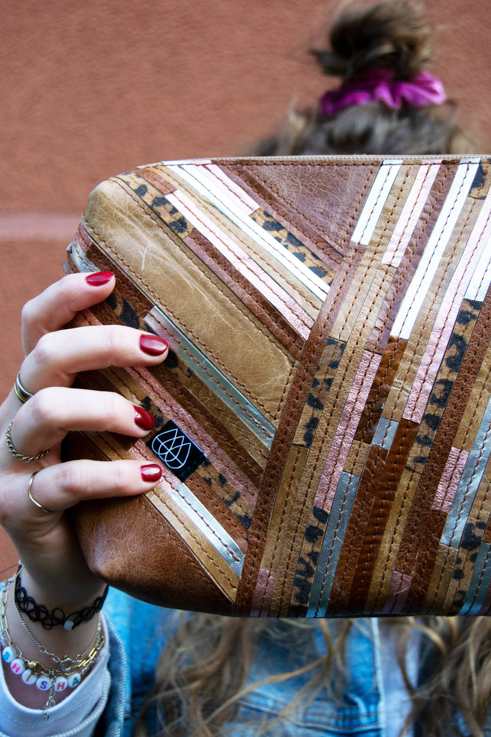 Festival Bag Crazy Stripes / Black