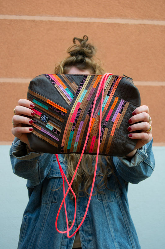 Festival Bag Crazy Stripes / Black