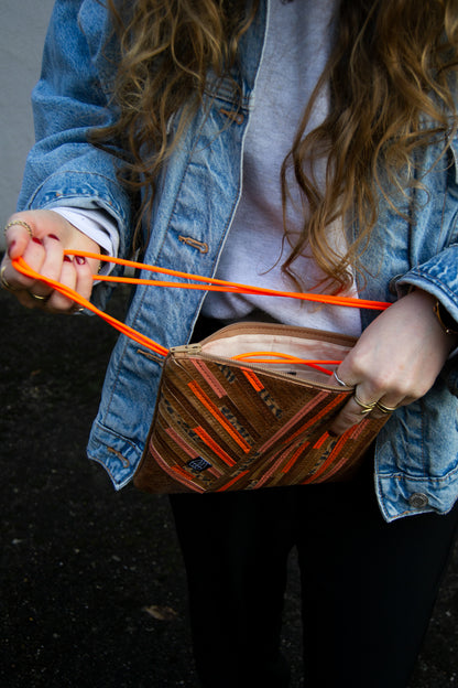 Festivaltasche Crazy Stripes / Leo Orange / Medium