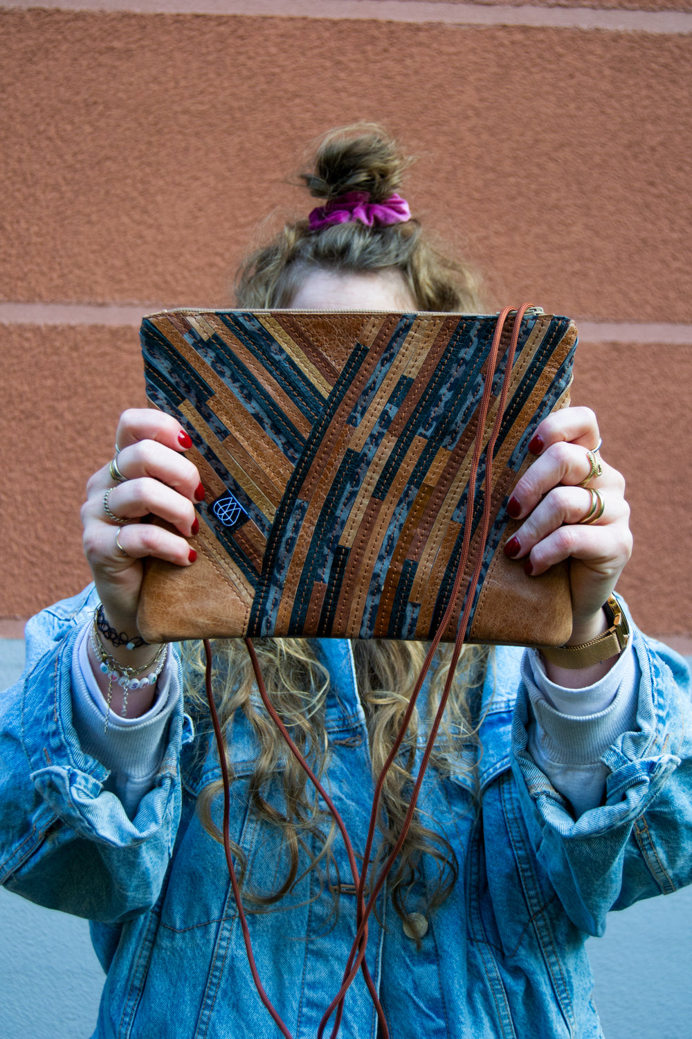 Festival Bag Crazy Stripes / Black