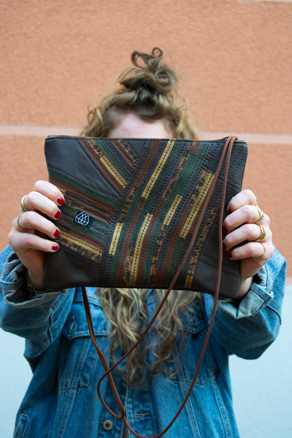 Festivaltasche Crazy Stripes / Dark Jungle / Medium