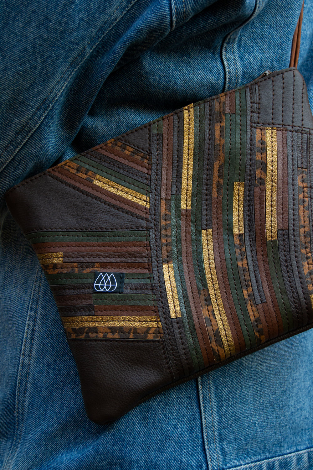 Festivaltasche Crazy Stripes / Dark Jungle / Medium