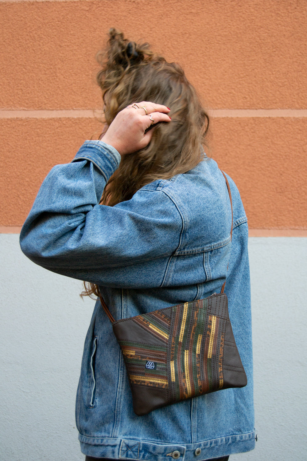 Festivaltasche Crazy Stripes / Dark Jungle / Medium