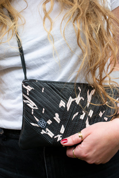 Festival Bag Crazy Stripes / Black