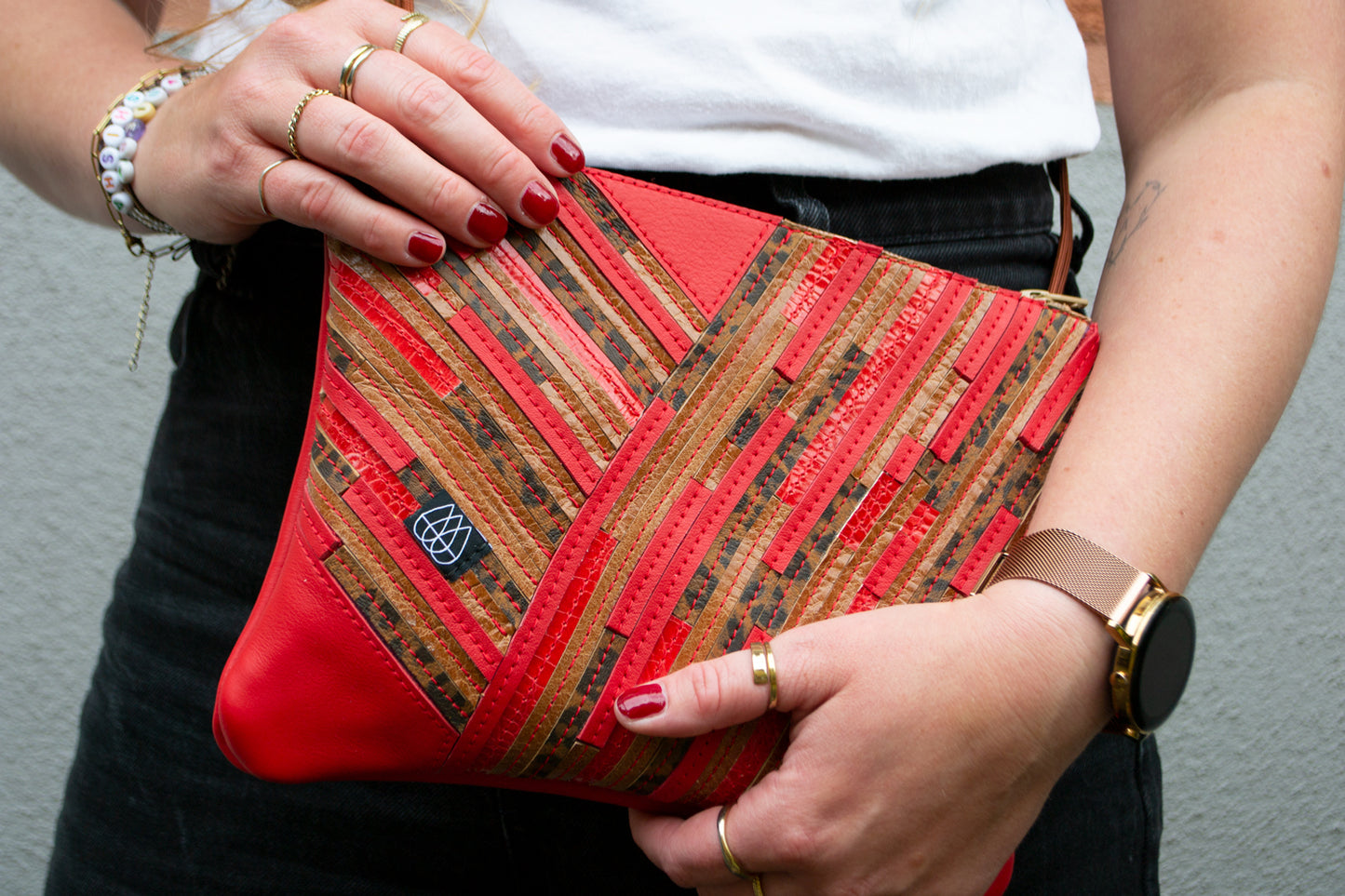 Festival Bag Crazy Stripes / Black