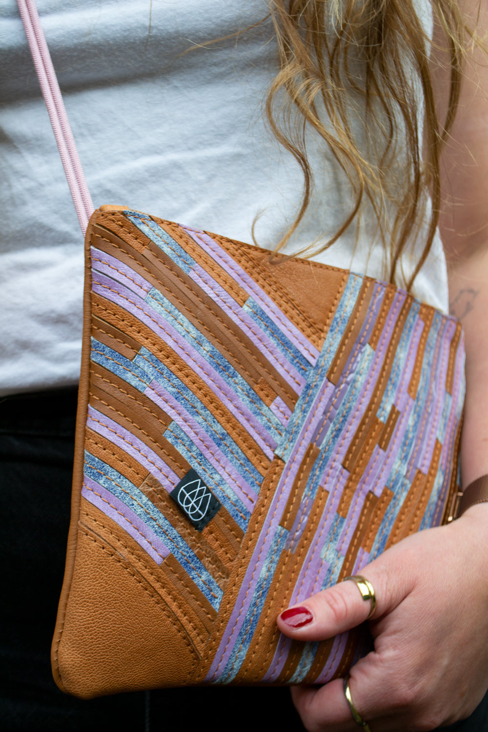 Festival Bag Crazy Stripes / Black