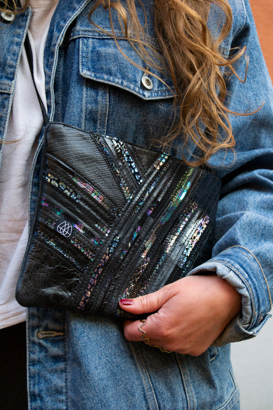 Festivaltasche Crazy Stripes / Disco / Medium+Large