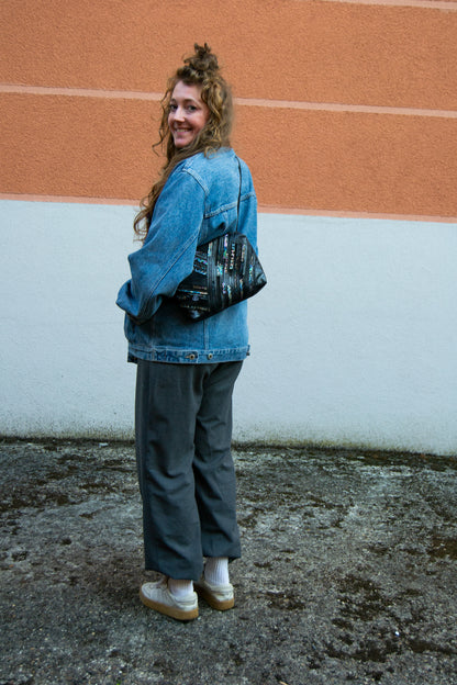 Festivaltasche Crazy Stripes / Disco / Medium+Large