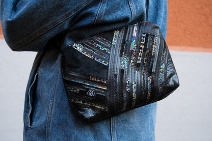 Festivaltasche Crazy Stripes / Disco / Medium+Large