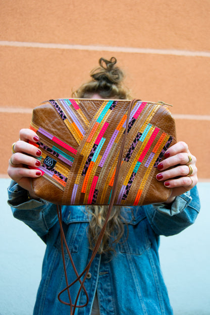 Festivaltasche Crazy Stripes / Flower Field / Medium+Large