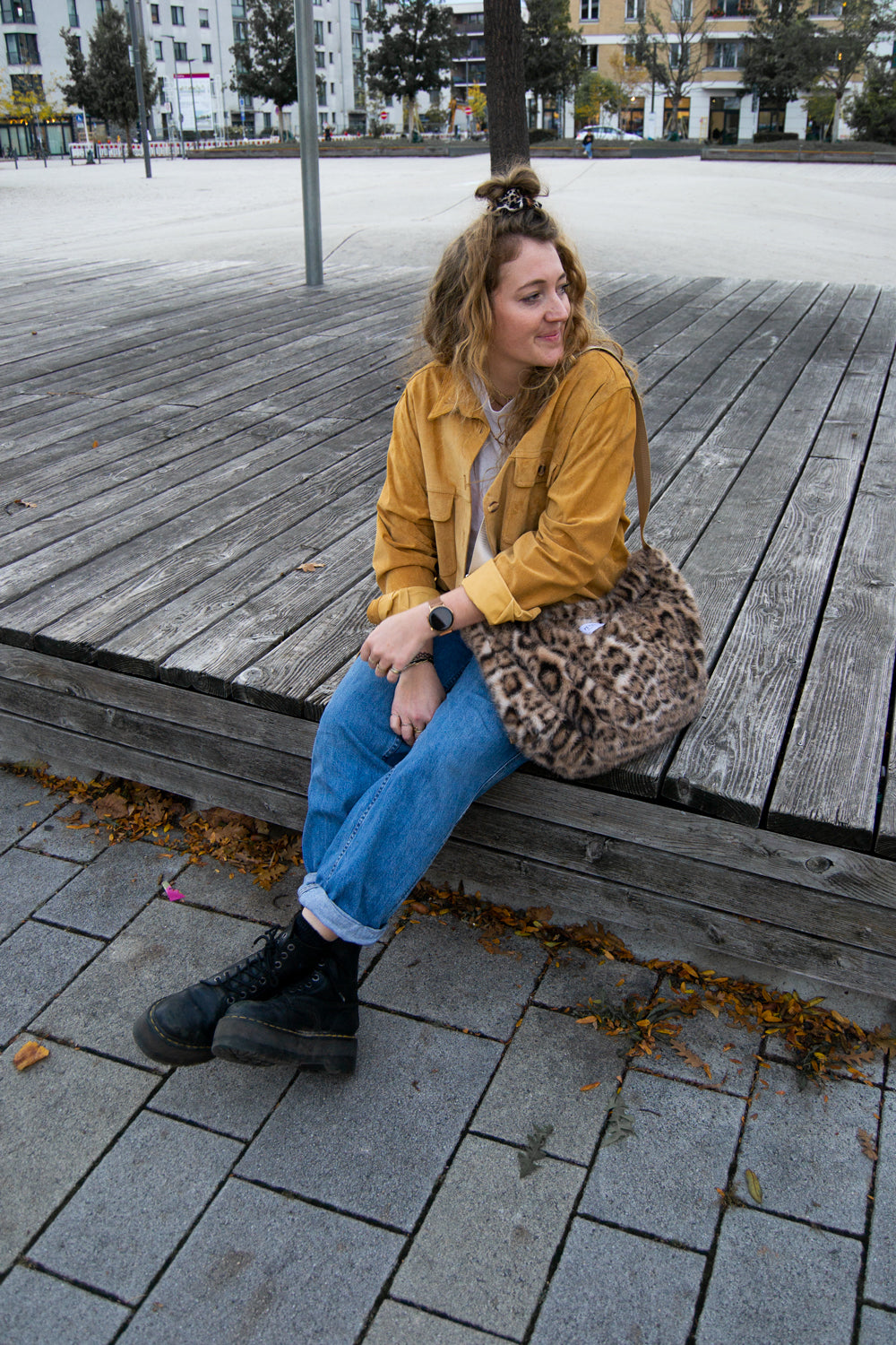 Crossbody Bag Fell / Leo Creme