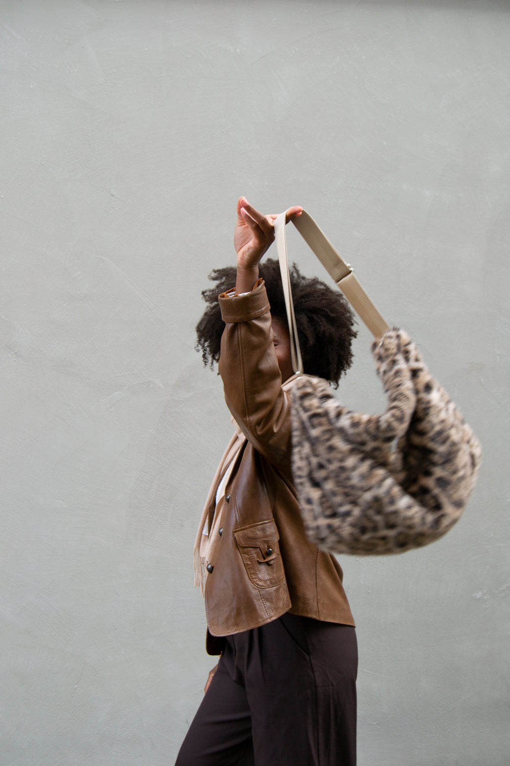 Crossbody Bag Fell / Leo Creme