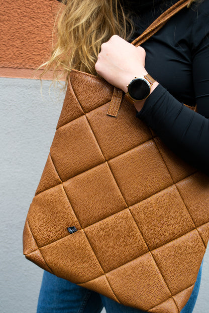 Shopper Patchwork Brown