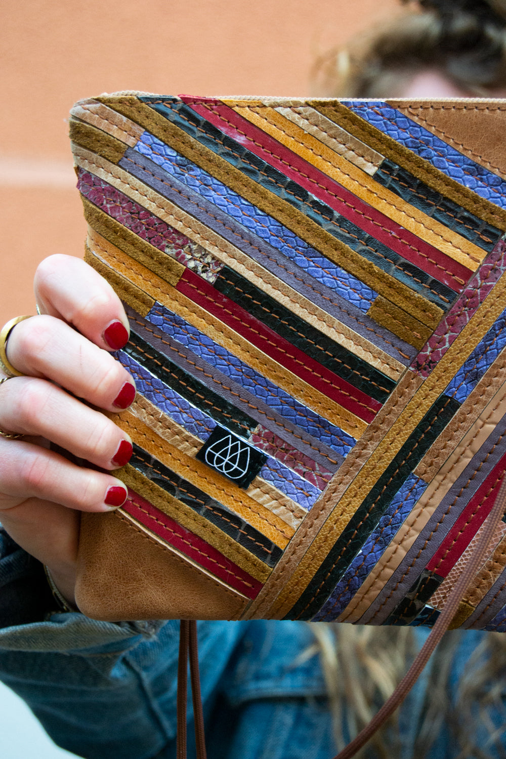 Festival Bag Crazy Stripes / Black
