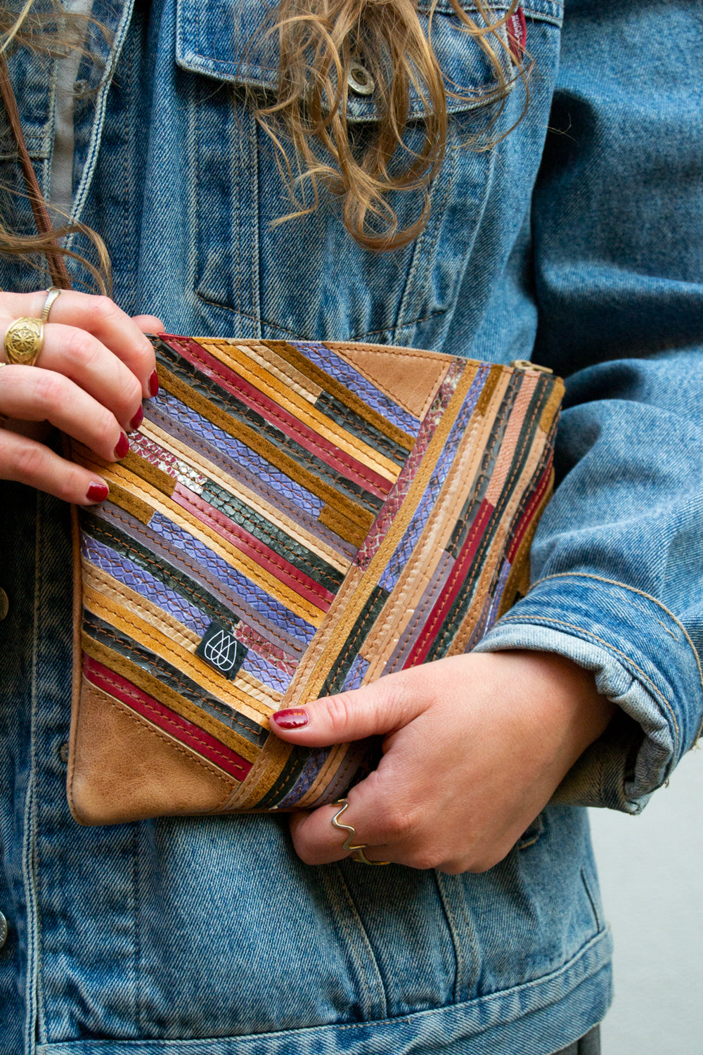 Festival Bag Crazy Stripes / Black