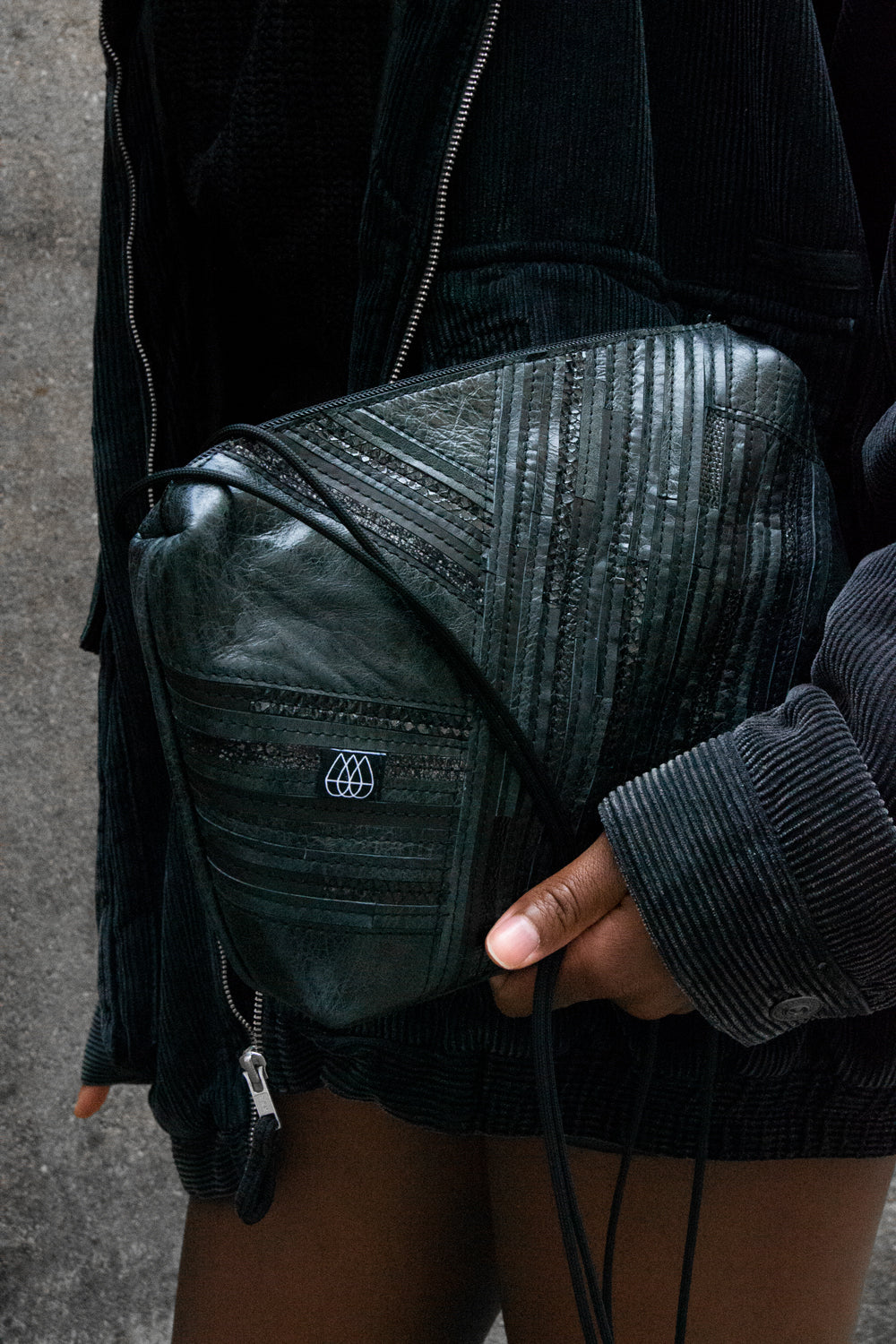 Festivaltasche Crazy Stripes / All Black