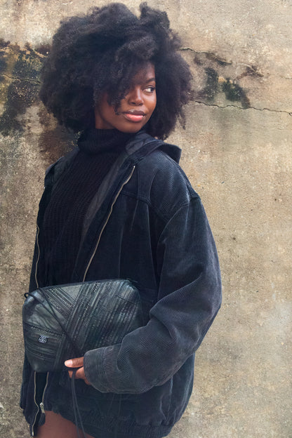 Festivaltasche Crazy Stripes / All Black