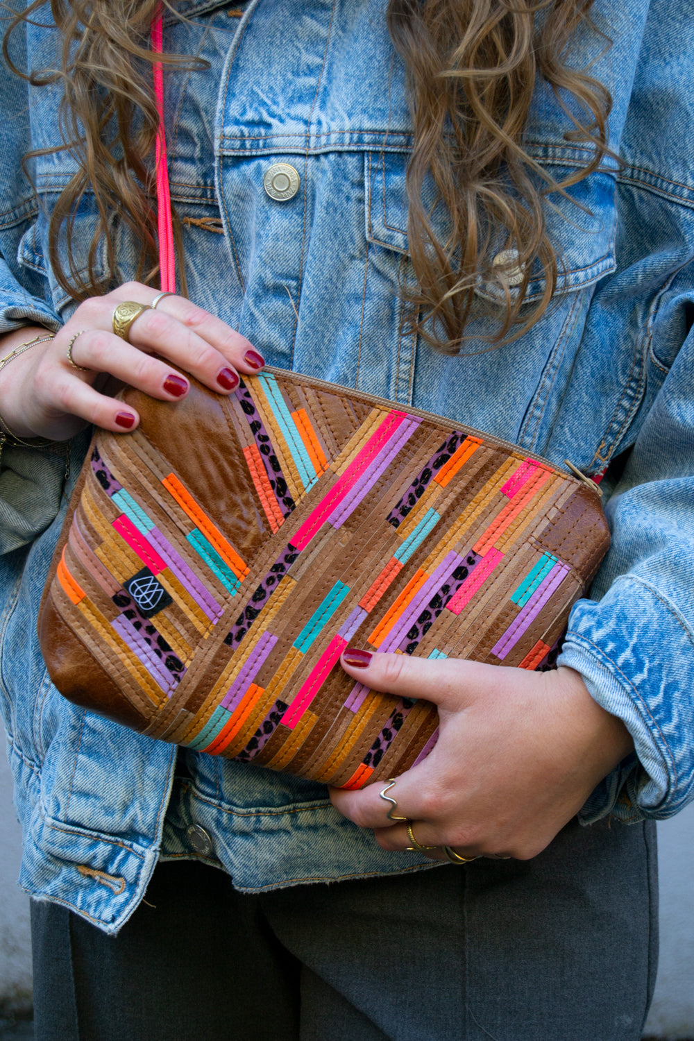 Festivaltasche Crazy Stripes / Flower Field / Medium+Large