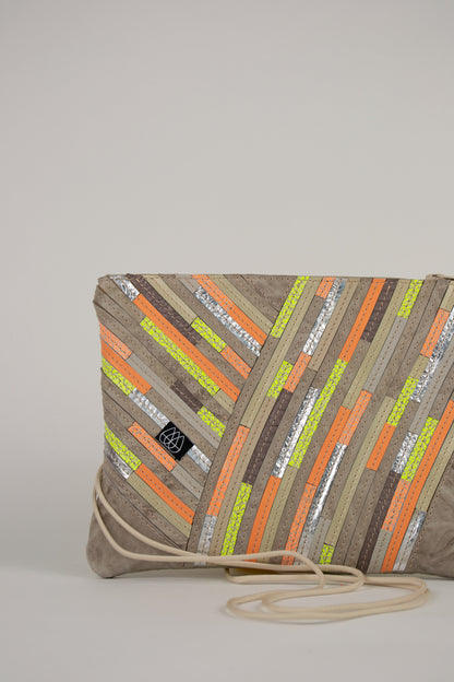 Festivaltasche Crazy Stripes / Grey Neon / Medium