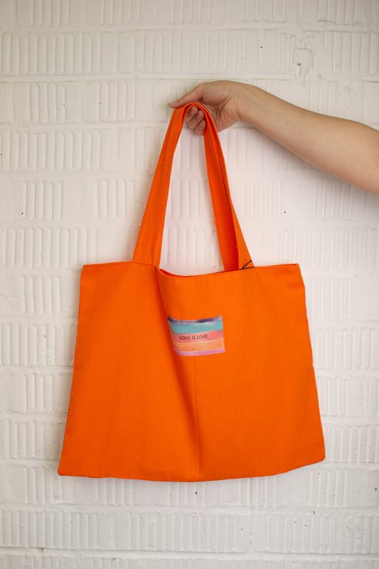 Love Is Love Shopper / Orange