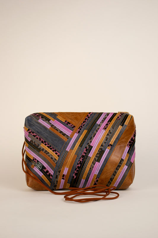 Festivaltasche Crazy Stripes / Leo Lilac / Large