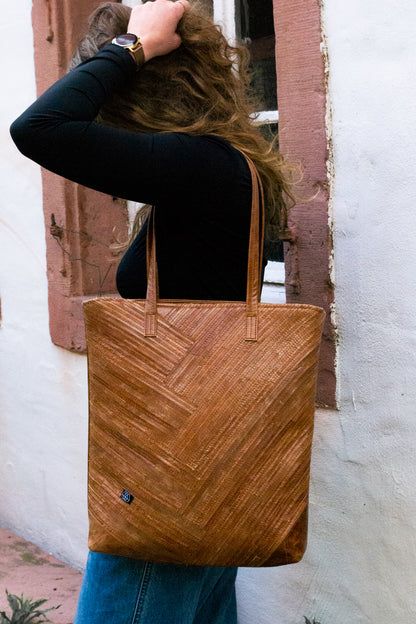 Pineapple Bag Crazy Stripes Cognac