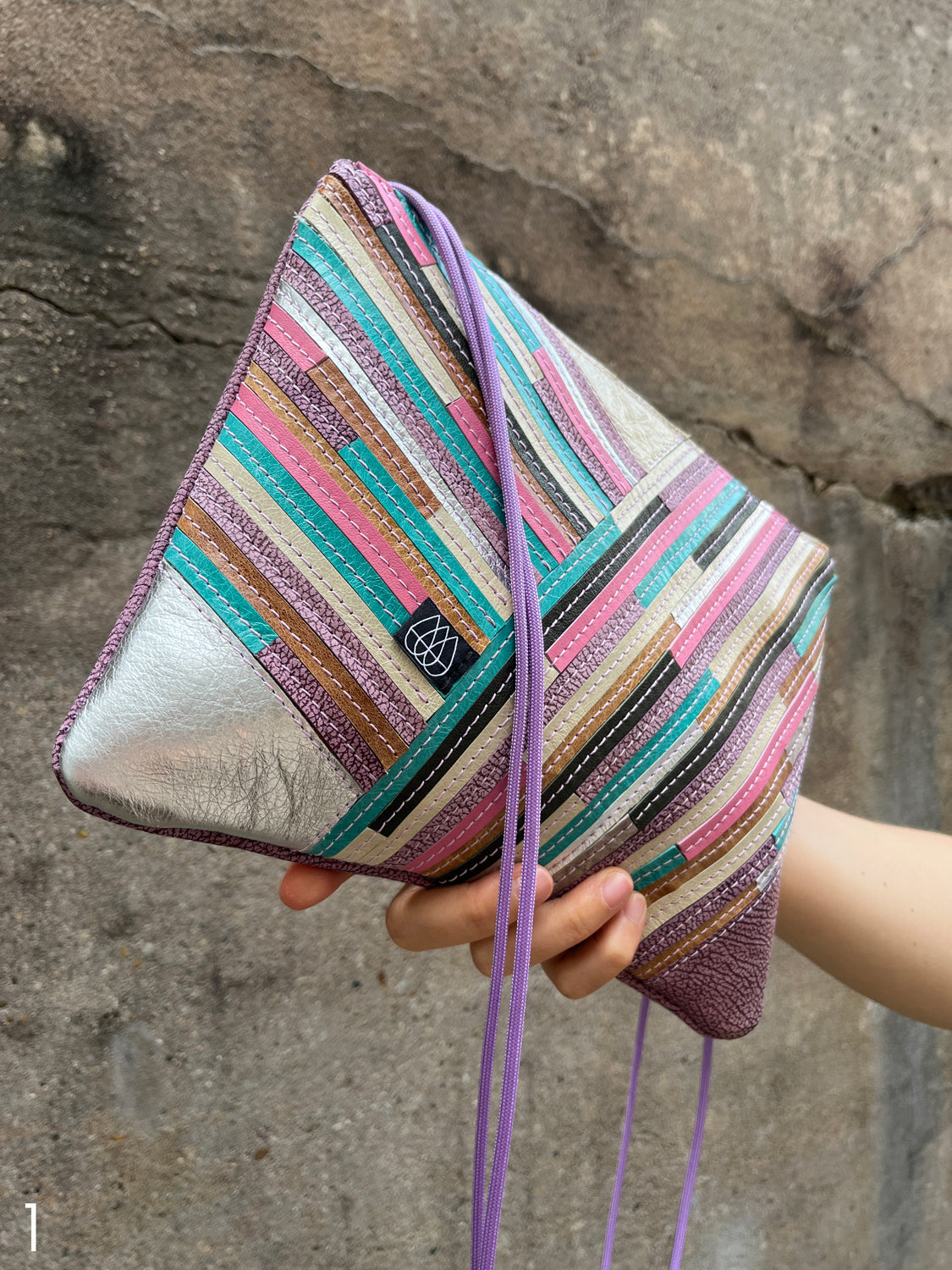 Festivalbag Crazy Stripes / Lilac / Mehrere Farben