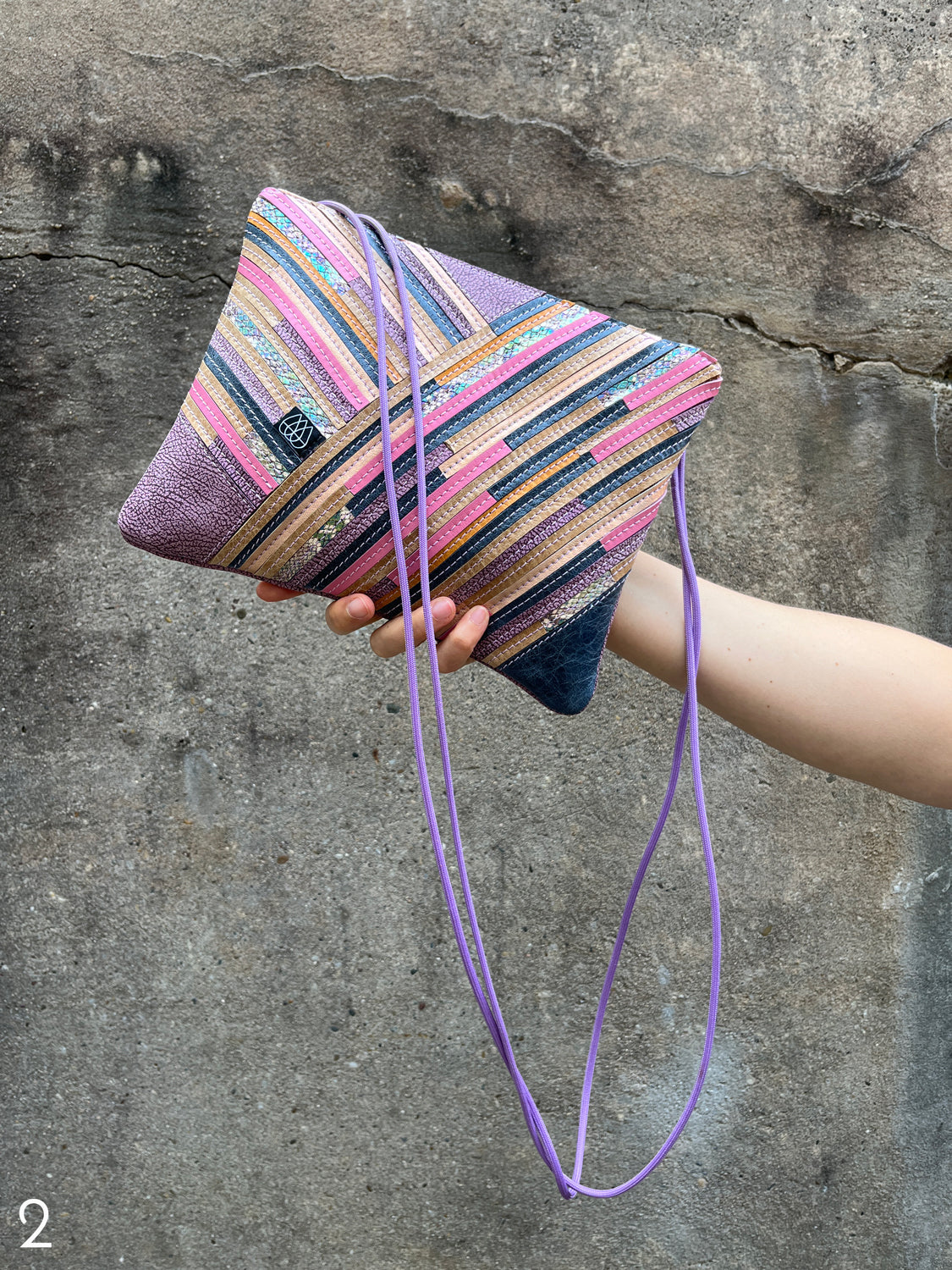 Festivalbag Crazy Stripes / Lilac / Mehrere Farben