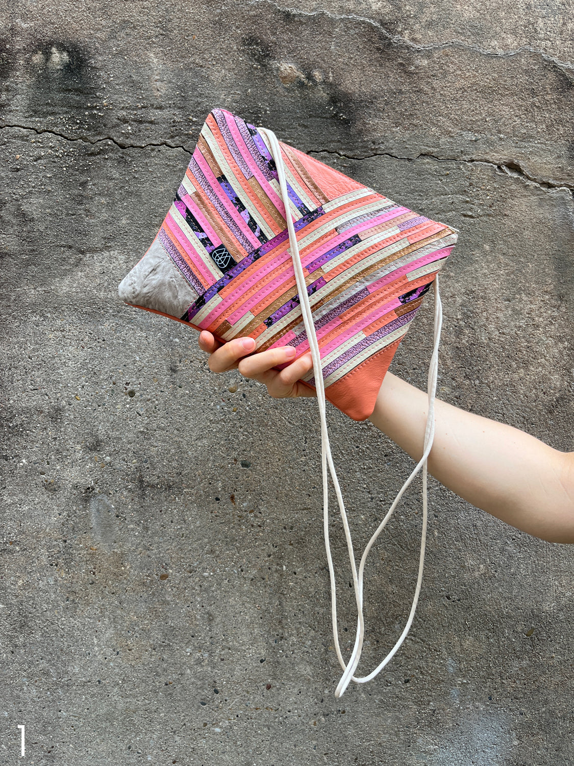 Festival Bag Crazy Stripes / Rose