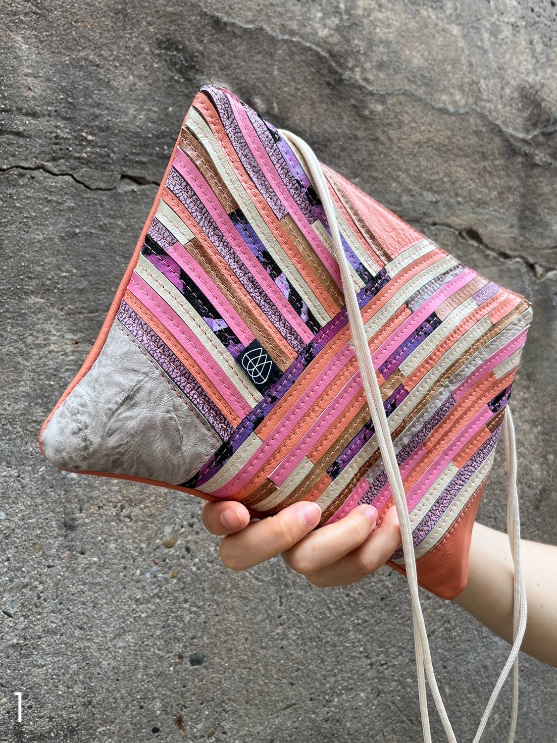 Festival Bag Crazy Stripes / Rose