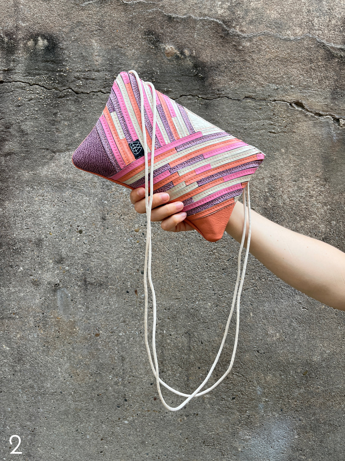 Festivalbag Crazy Stripes / Rose / Mehrere Farben