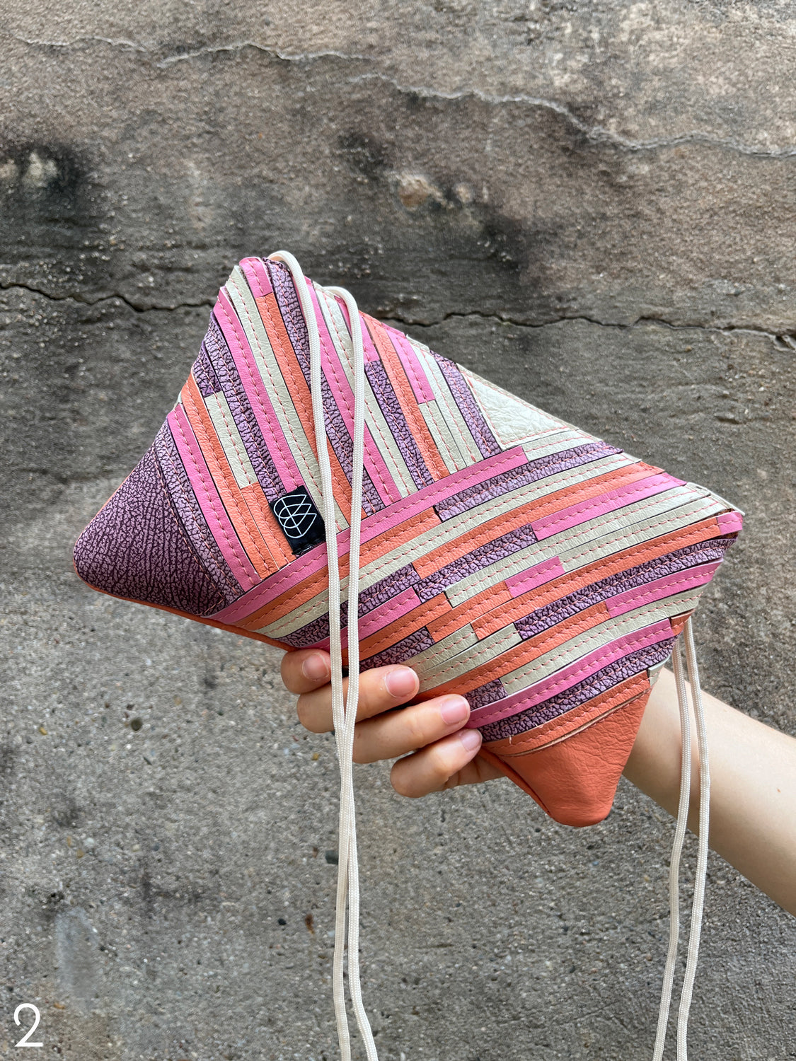 Festival Bag Crazy Stripes / Rose