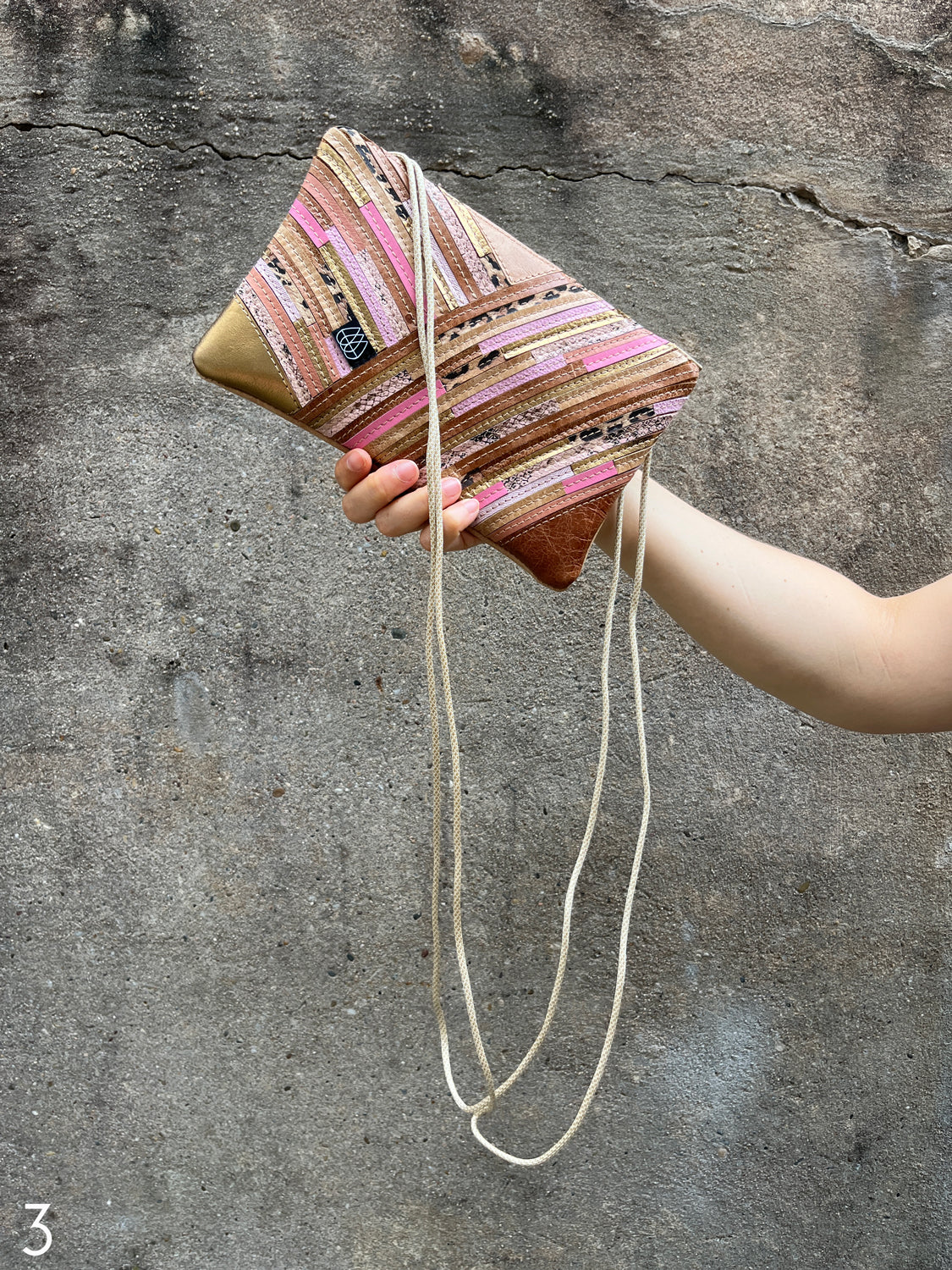 Festival Bag Crazy Stripes / Rose