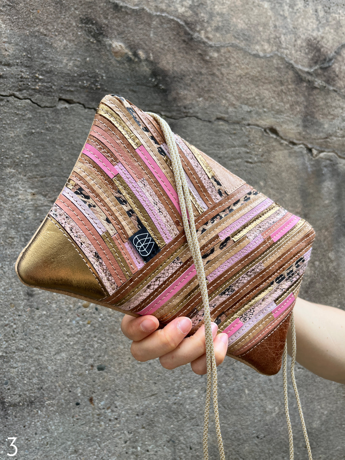 Festivalbag Crazy Stripes / Rose / Mehrere Farben