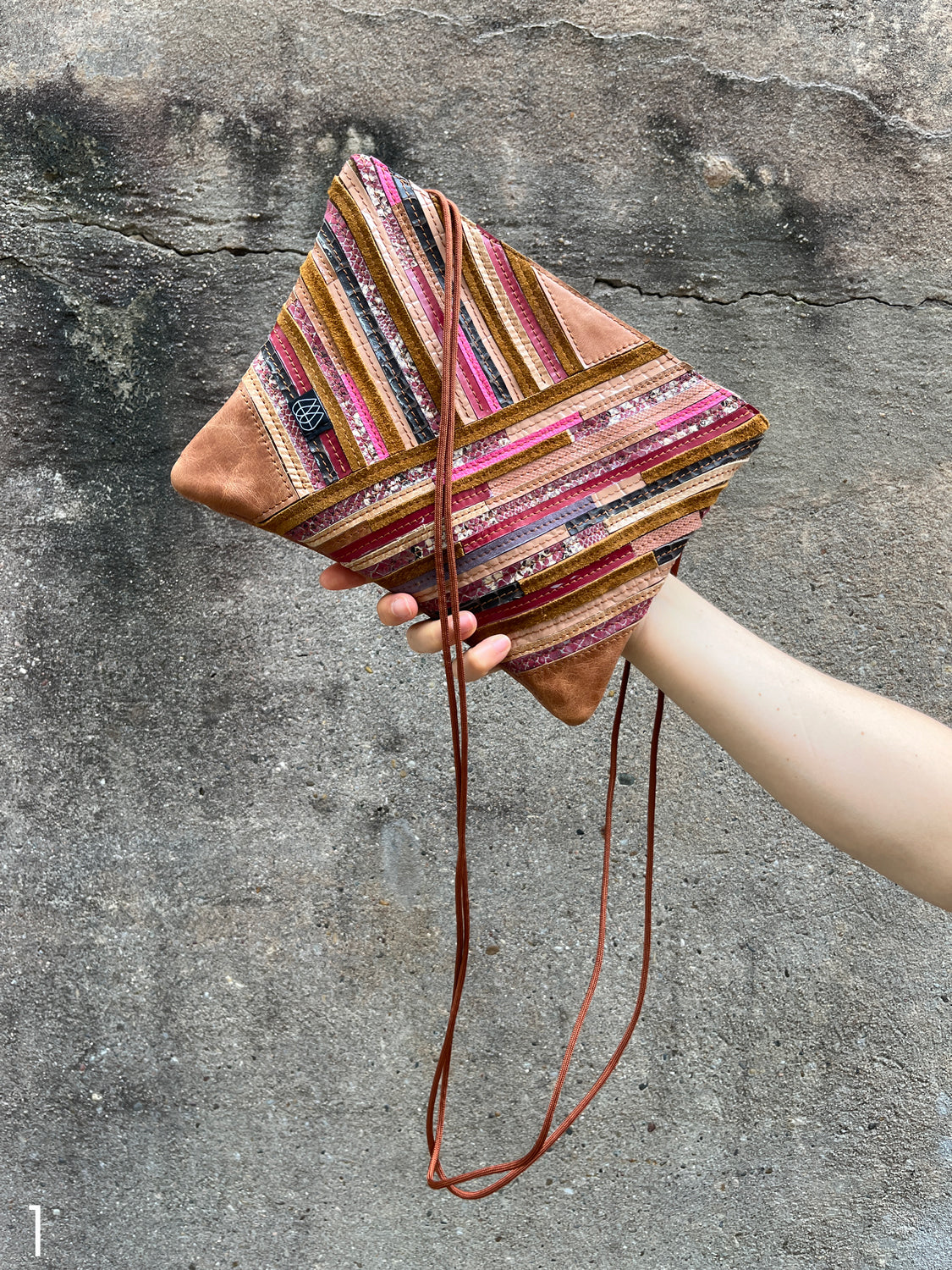 Festivalbag Crazy Stripes / Berry / Mehrere Farben