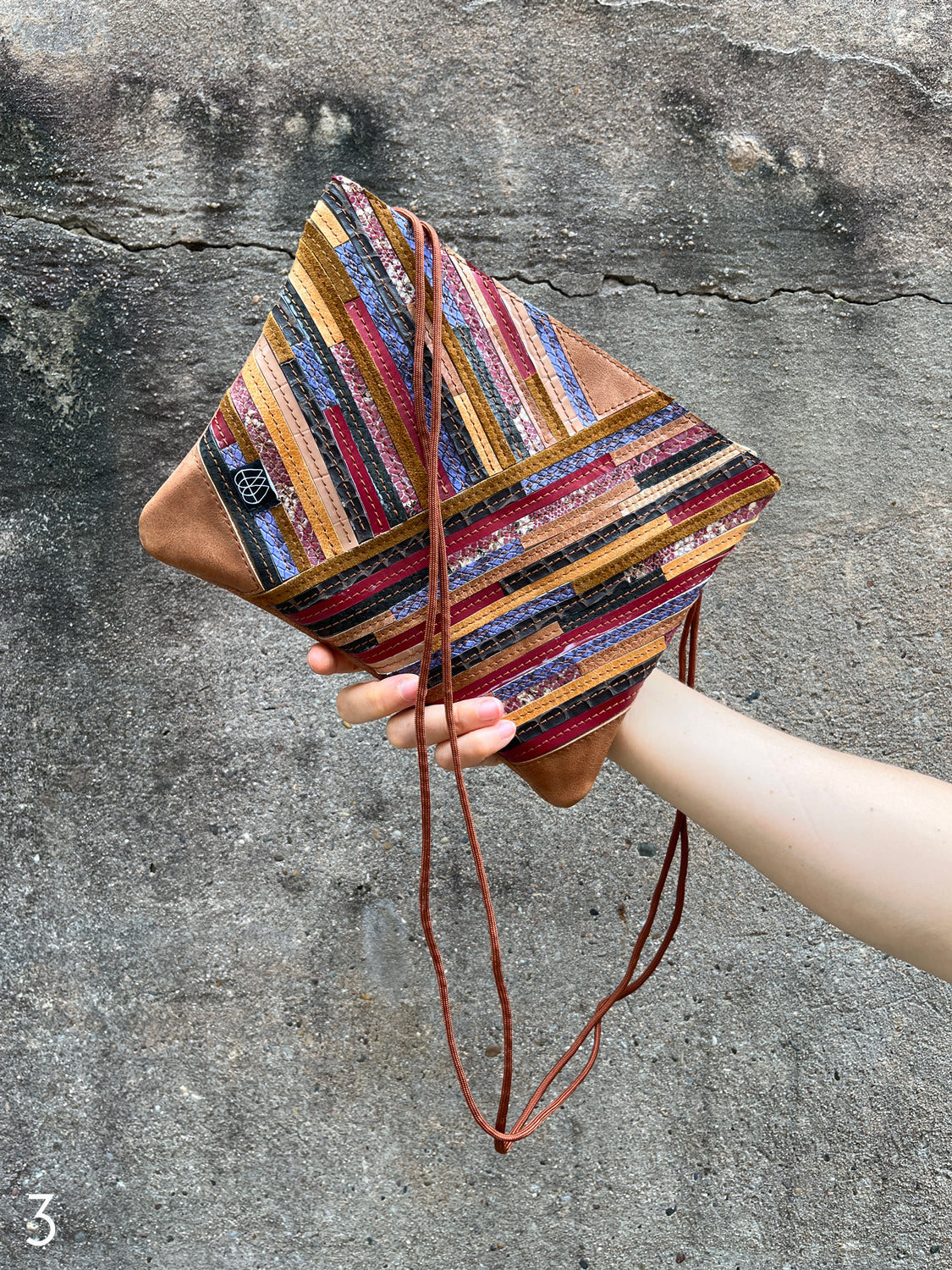 Festivalbag Crazy Stripes / Berry / Mehrere Farben