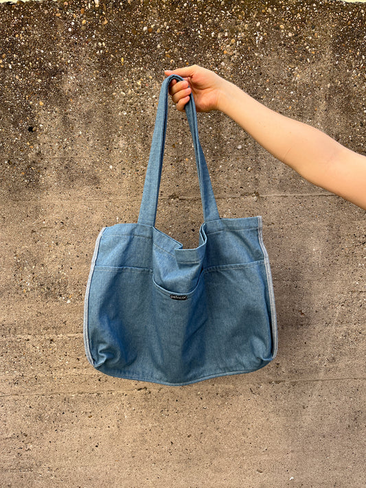 Denim Shopper Rose