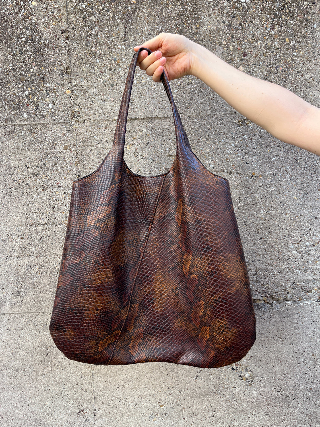 Papaya Shopper Snakeprint