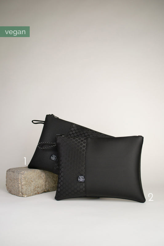 Pochette plate noir