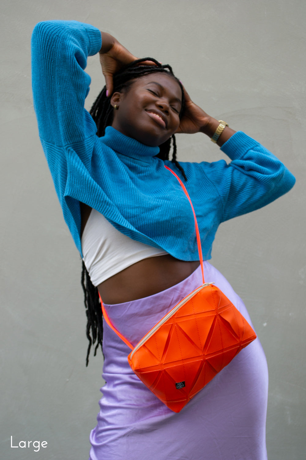 Bright orange bum bag sale