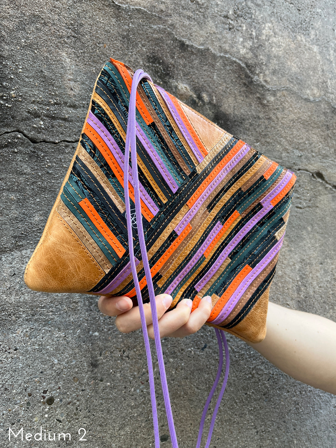 Festival Bag Crazy Stripes / Brown Mix