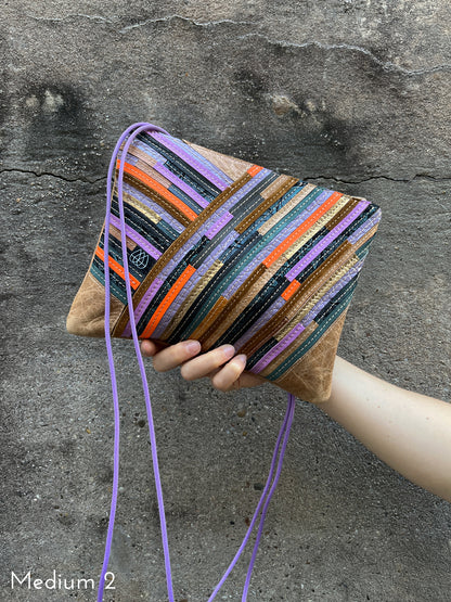 Festivalbag Crazy Stripes / Cappuccino / Mehrere Farben